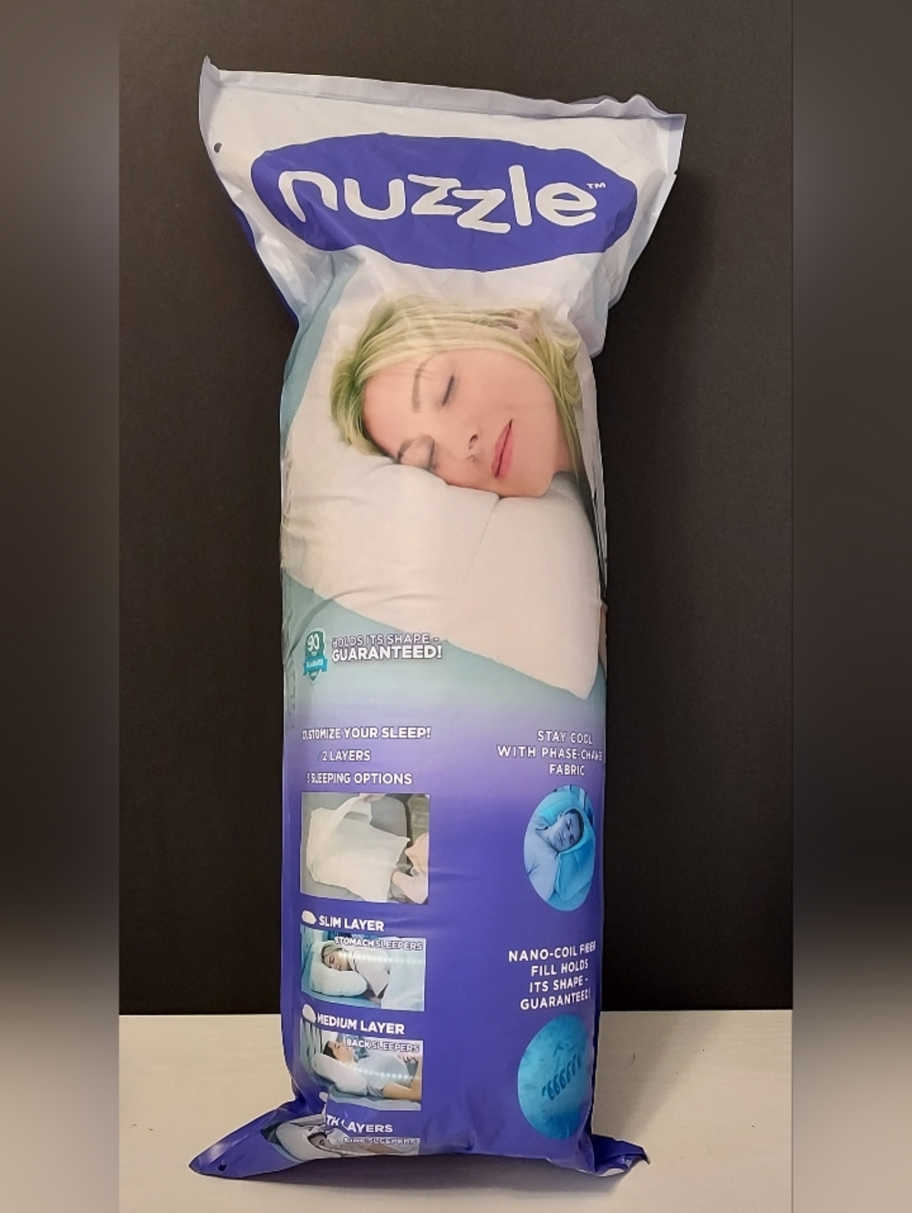 Nuzzle Cooling Adjustable Pillow Queen Size Hotel Collection